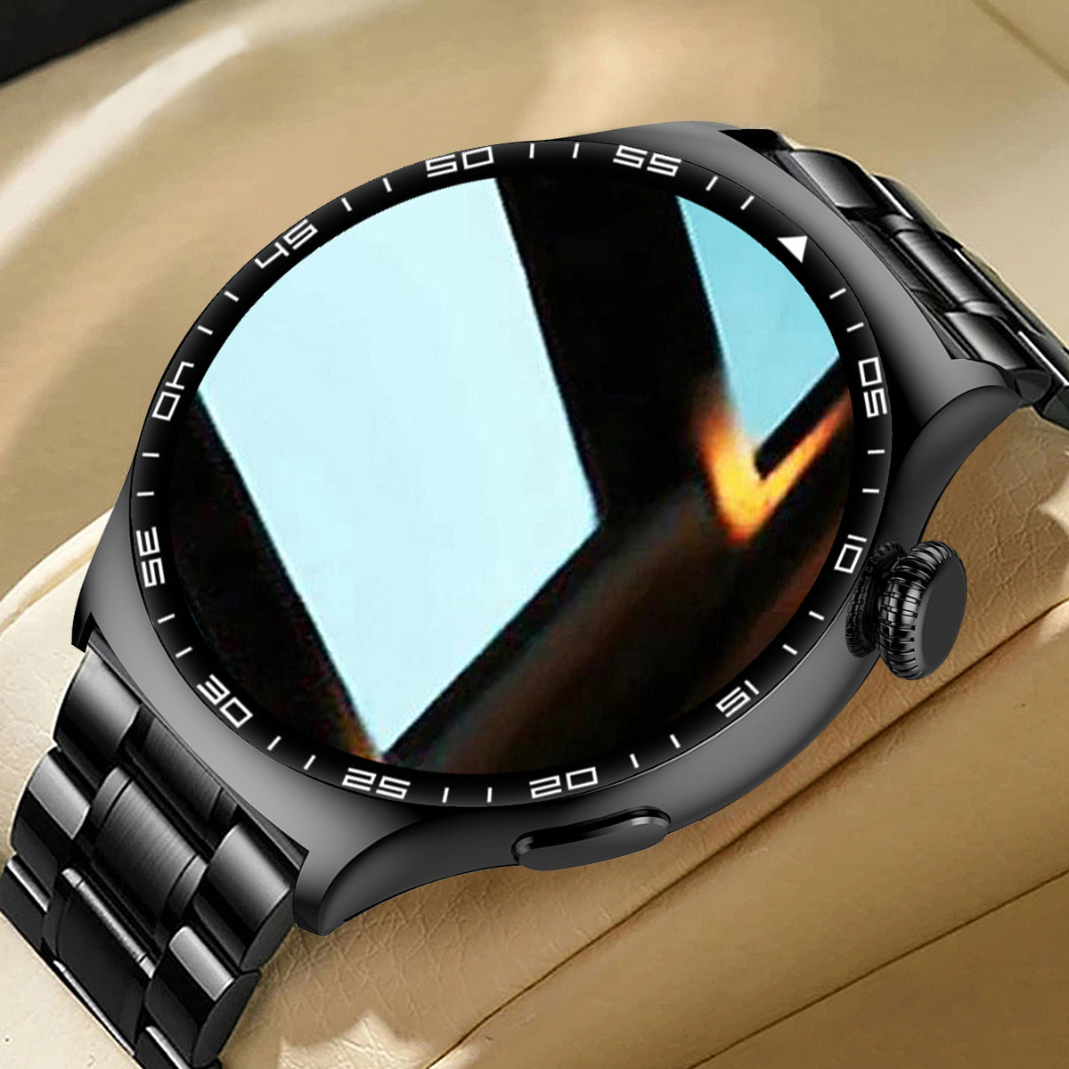COANR Pro Men Outdoor Sports Smartwatch, HD Screen, 360*360 Resolution, 100+Sport Modes, zinc Alloy Body, Holiday/birthday Gift, Step Counting, Wireless calls, Message received, Multiple Dials, Calendars, For iPhone Android