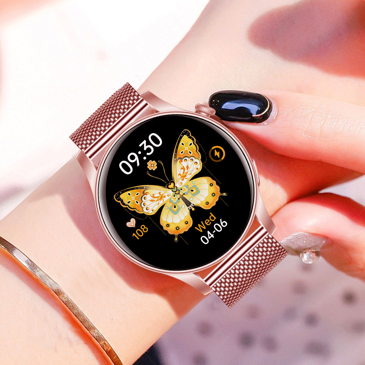 COANR Active Women Men Full Touch AMOLED Display Smartwatch, Multiple Sports Modes, Wireless Call , Information Reminder, Step/Calorie/Counting, Music Playback Control, Alarm Clock, Stopwatch, Weather Forecast, For Android/iphone Smart Watch